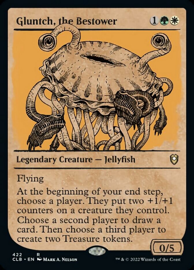 Gluntch, the Bestower (Showcase) [Commander Legends: Battle for Baldur's Gate] Magic: The Gathering