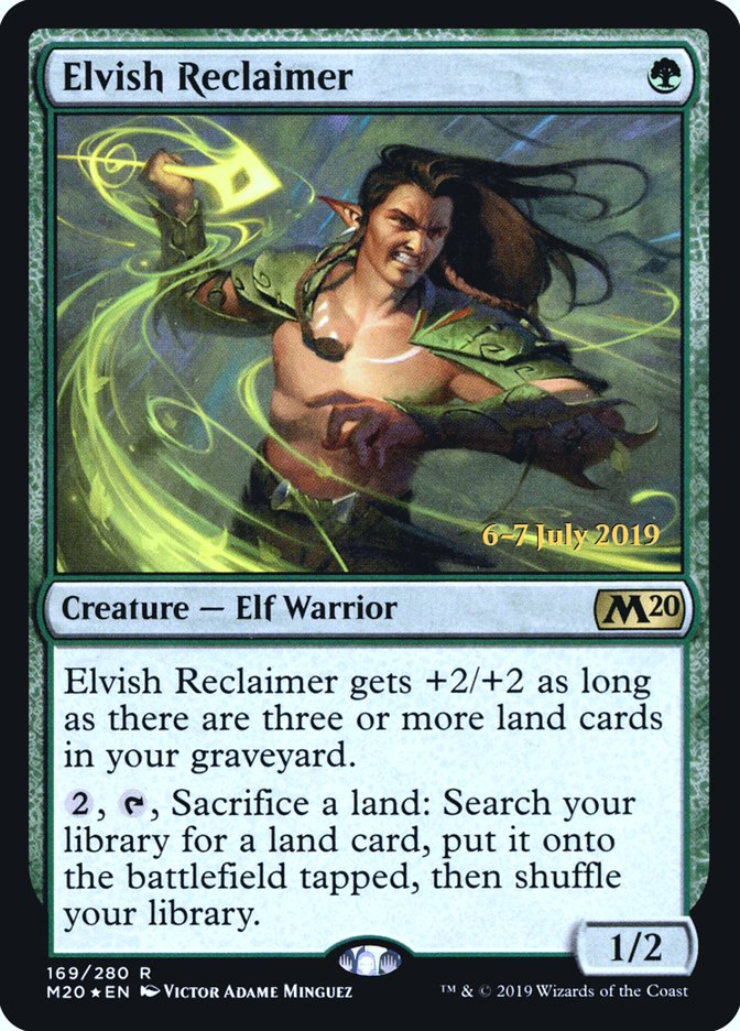 Elvish Reclaimer [Core Set 2020 Prerelease Promos] Magic: The Gathering