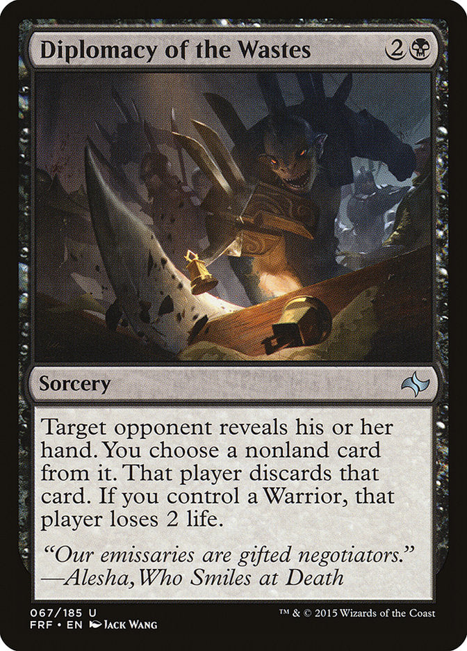Diplomacy of the Wastes [Fate Reforged] Magic: The Gathering