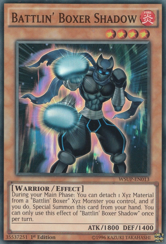 Battlin' Boxer Shadow [WSUP-EN013] Super Rare Yu-Gi-Oh!