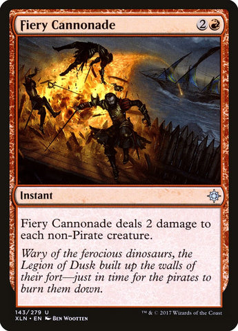 Fiery Cannonade [Ixalan] Magic: The Gathering