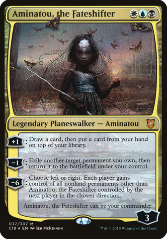 Aminatou, the Fateshifter (Oversized) [Commander 2018 Oversized] Magic: The Gathering