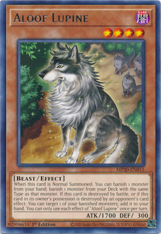 Aloof Lupine [MP20-EN015] Rare Yu-Gi-Oh!