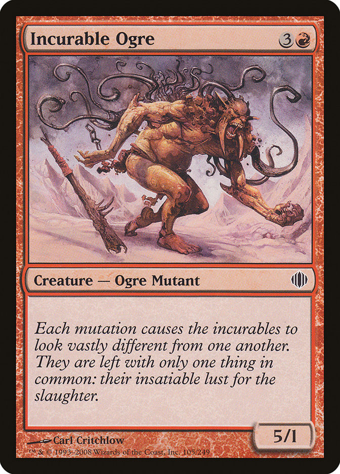Incurable Ogre [Shards of Alara] Magic: The Gathering