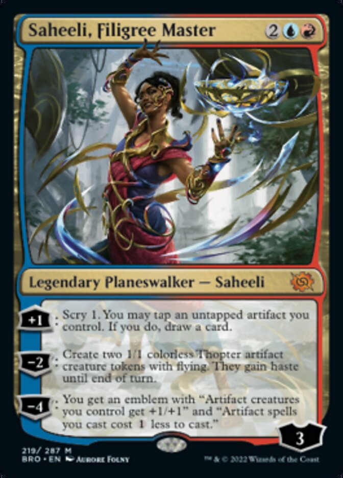 Saheeli, Filigree Master [The Brothers' War] Magic: The Gathering