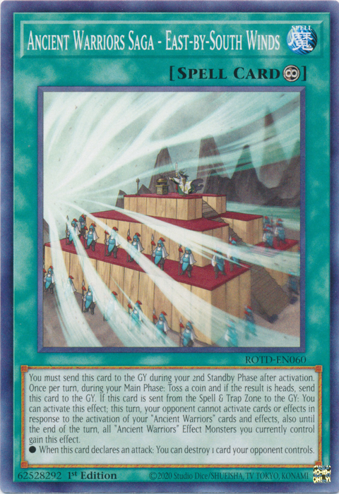Ancient Warriors Saga - East-by-South Winds [ROTD-EN060] Common Yu-Gi-Oh!