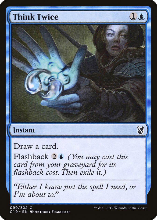 Think Twice [Commander 2019] Magic: The Gathering