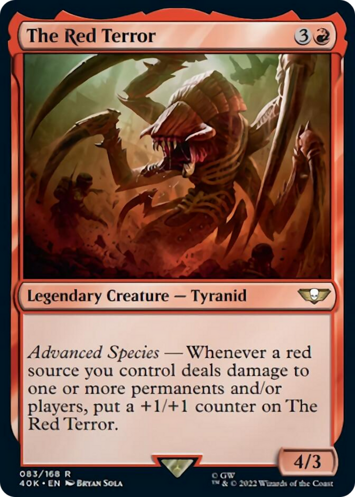 The Red Terror (Surge Foil) [Warhammer 40,000] Magic: The Gathering