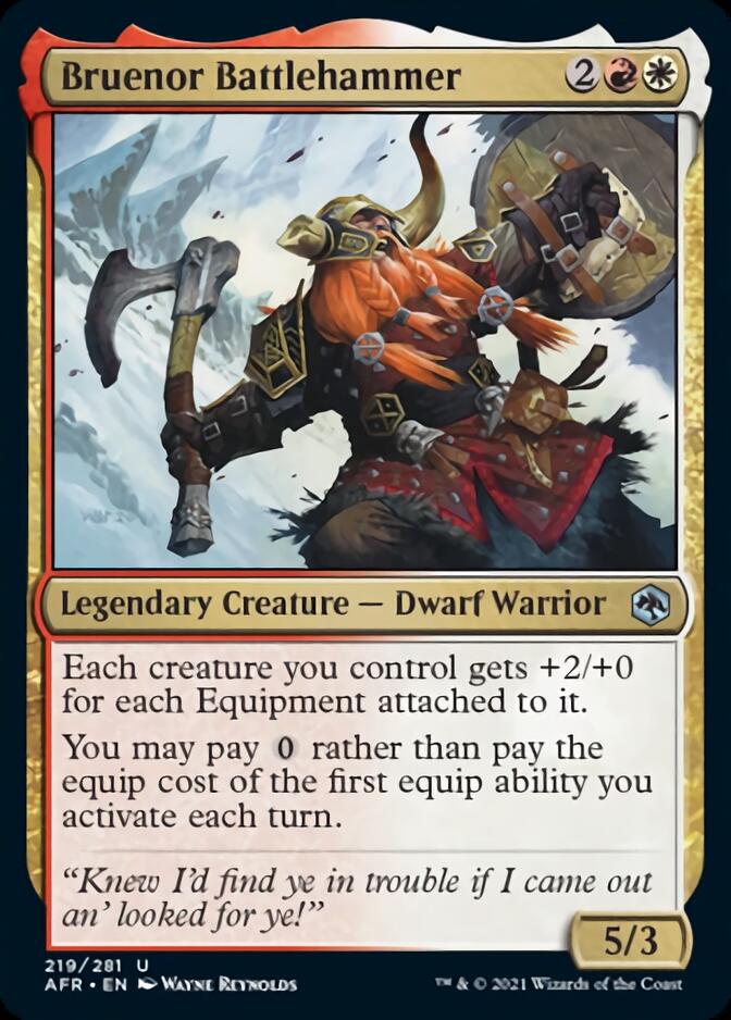 Bruenor Battlehammer [Dungeons & Dragons: Adventures in the Forgotten Realms] Magic: The Gathering