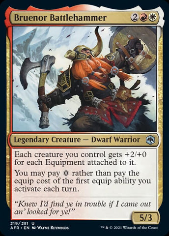 Bruenor Battlehammer [Dungeons & Dragons: Adventures in the Forgotten Realms] Magic: The Gathering