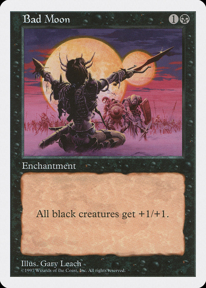 Bad Moon [Fifth Edition] Magic: The Gathering
