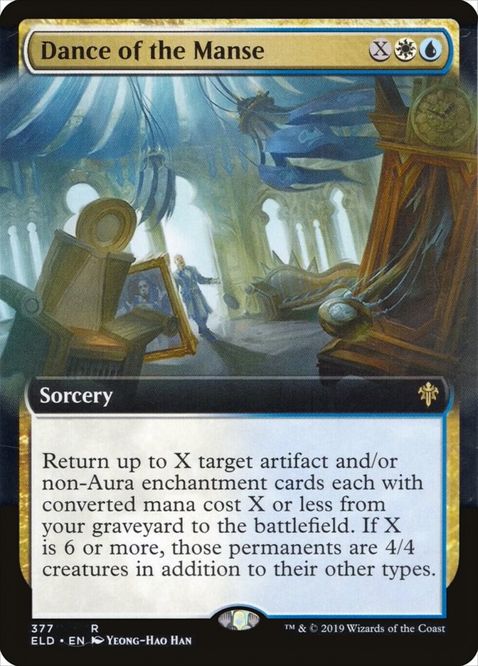 Dance of the Manse (Extended Art) [Throne of Eldraine] Magic: The Gathering