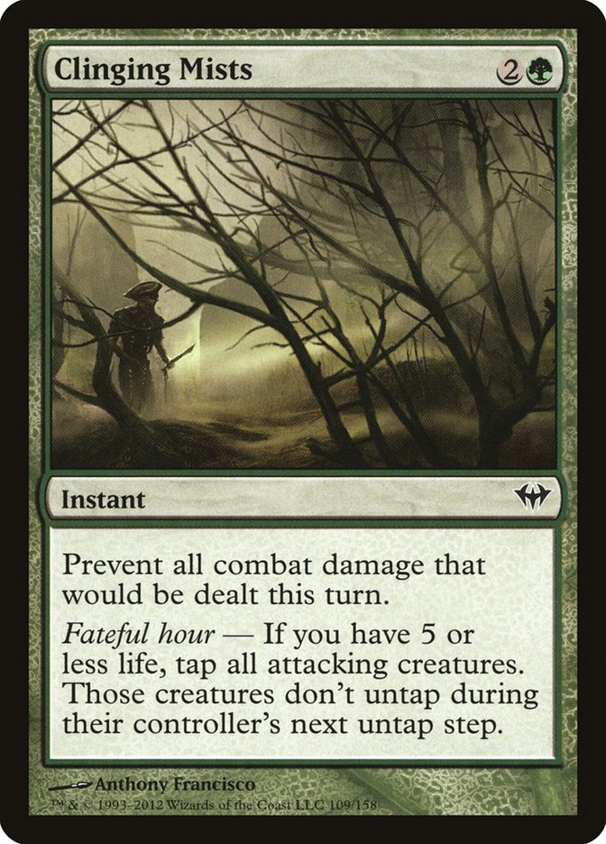 Clinging Mists [Dark Ascension] Magic: The Gathering