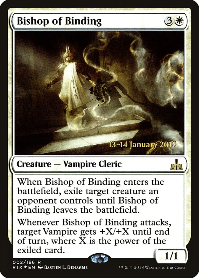 Bishop of Binding [Rivals of Ixalan Prerelease Promos] Magic: The Gathering