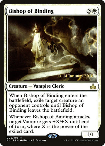 Bishop of Binding [Rivals of Ixalan Prerelease Promos] Magic: The Gathering