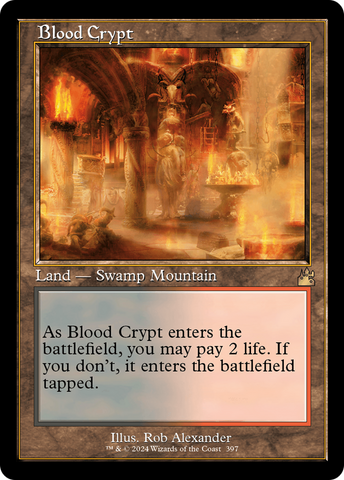 Blood Crypt (Retro) [Ravnica Remastered] Magic: The Gathering