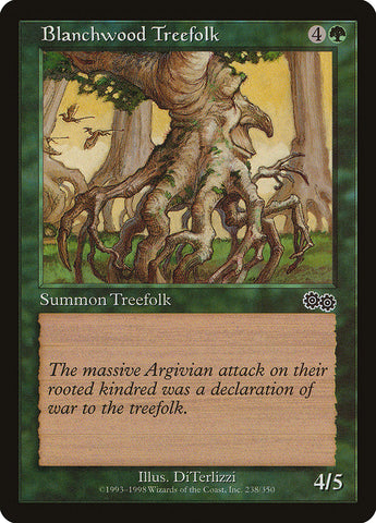 Blanchwood Treefolk [Urza's Saga] Magic: The Gathering