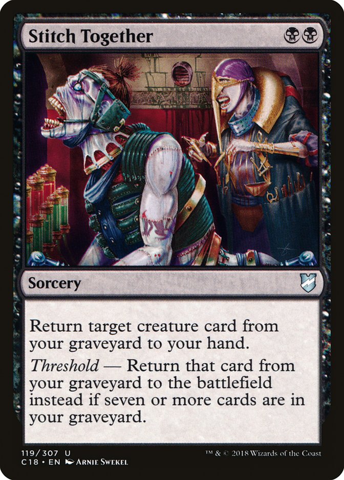 Stitch Together [Commander 2018] Magic: The Gathering