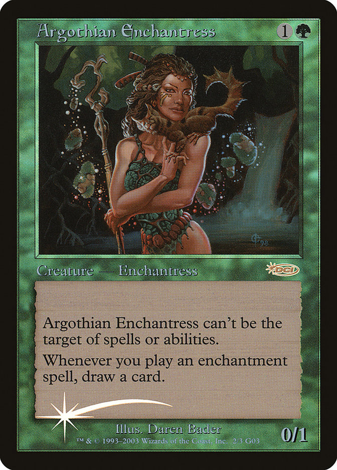 Argothian Enchantress [Judge Gift Cards 2003] Magic: The Gathering