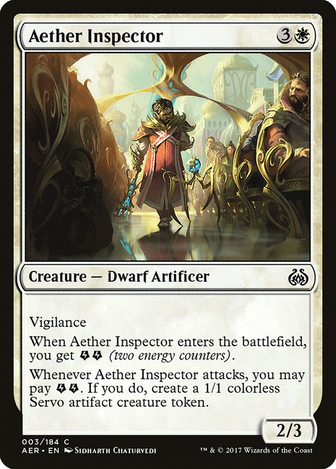 Aether Inspector [Aether Revolt] Magic: The Gathering