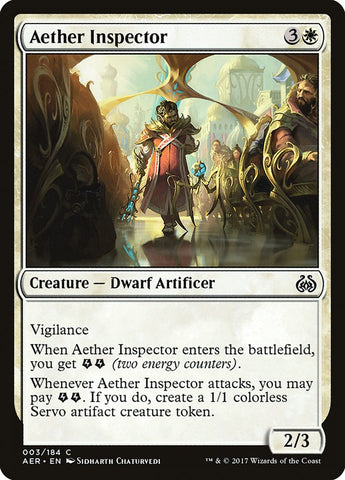 Aether Inspector [Aether Revolt] Magic: The Gathering
