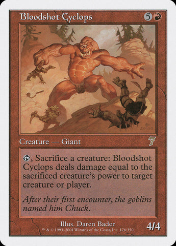 Bloodshot Cyclops [Seventh Edition] Magic: The Gathering