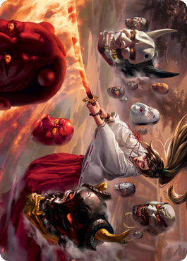 Unquenchable Fury Art Card [Kamigawa: Neon Dynasty Art Series] Magic: The Gathering