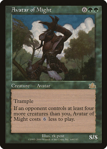 Avatar of Might [Prophecy] Magic: The Gathering