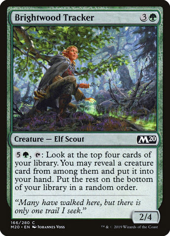 Brightwood Tracker [Core Set 2020] Magic: The Gathering