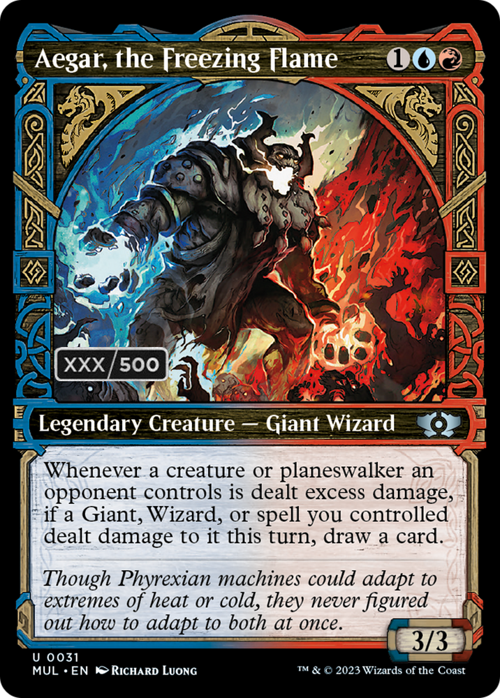 Aegar, the Freezing Flame (Serialized) [Multiverse Legends] Magic: The Gathering