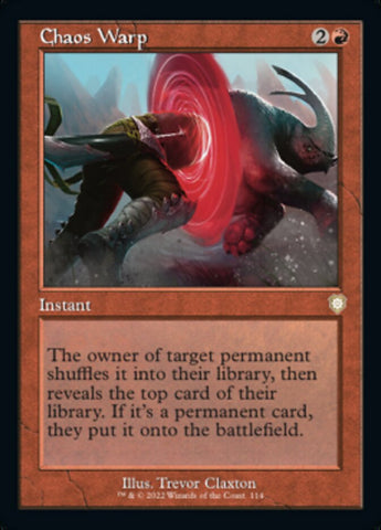 Chaos Warp (Retro) [The Brothers' War Commander] Magic: The Gathering