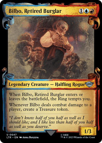 Bilbo, Retired Burglar [The Lord of the Rings: Tales of Middle-Earth Showcase Scrolls] Magic: The Gathering