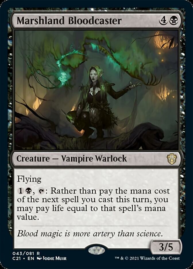 Marshland Bloodcaster [Commander 2021] Magic: The Gathering