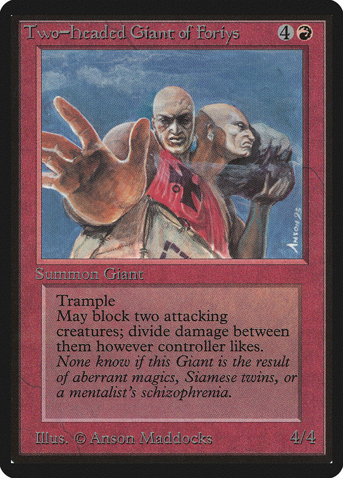 Two-Headed Giant of Foriys [Beta Edition] Magic: The Gathering
