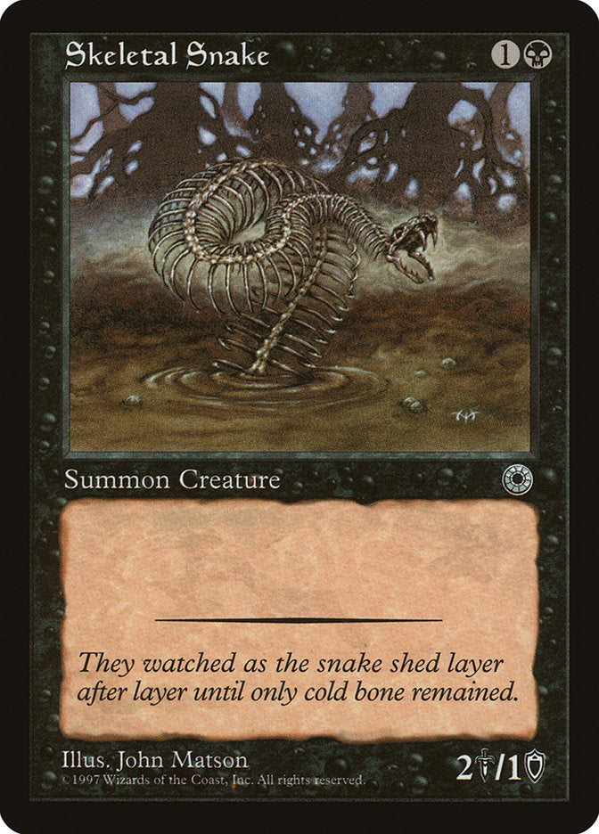 Skeletal Snake [Portal] Magic: The Gathering