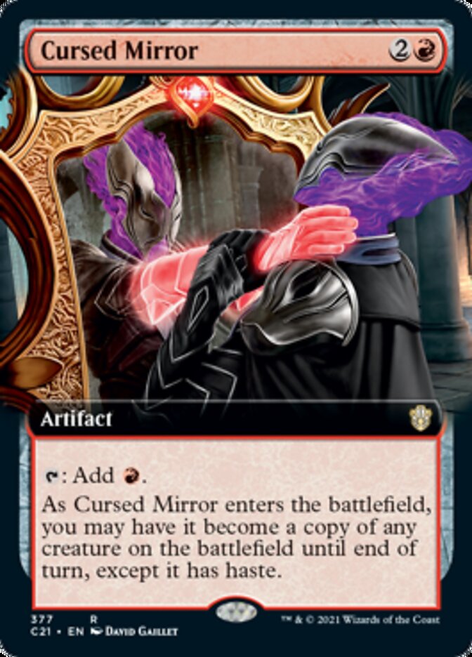Cursed Mirror (Extended Art) [Commander 2021] Magic: The Gathering