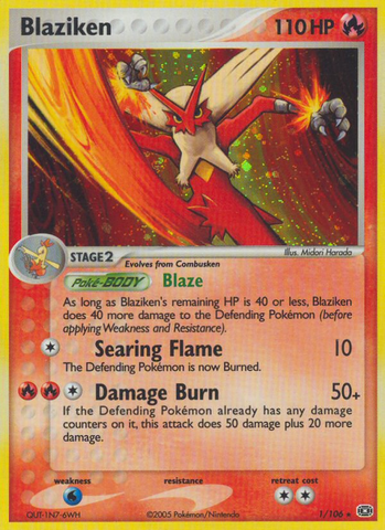 Blaziken (1/106) [EX: Emerald] Pokémon