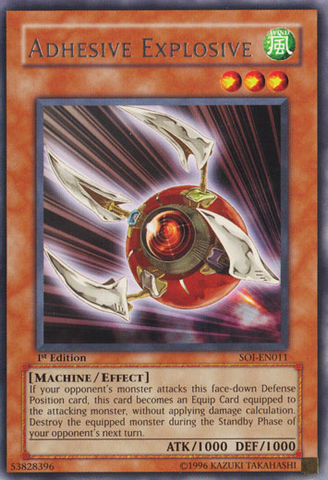Adhesive Explosive [SOI-EN011] Rare Yu-Gi-Oh!