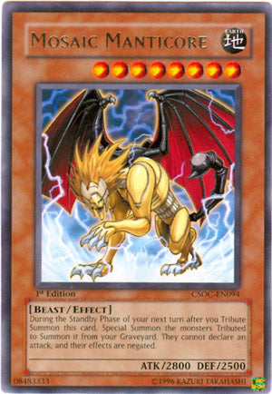 Mosaic Manticore [CSOC-EN094] Rare Yu-Gi-Oh!