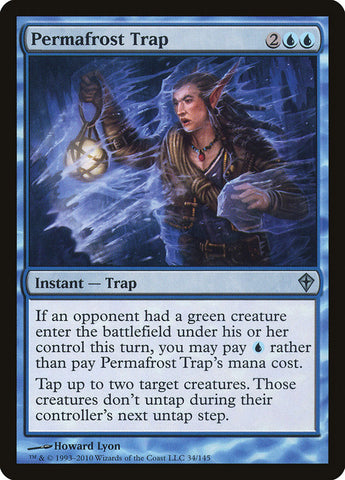 Permafrost Trap [Worldwake] Magic: The Gathering