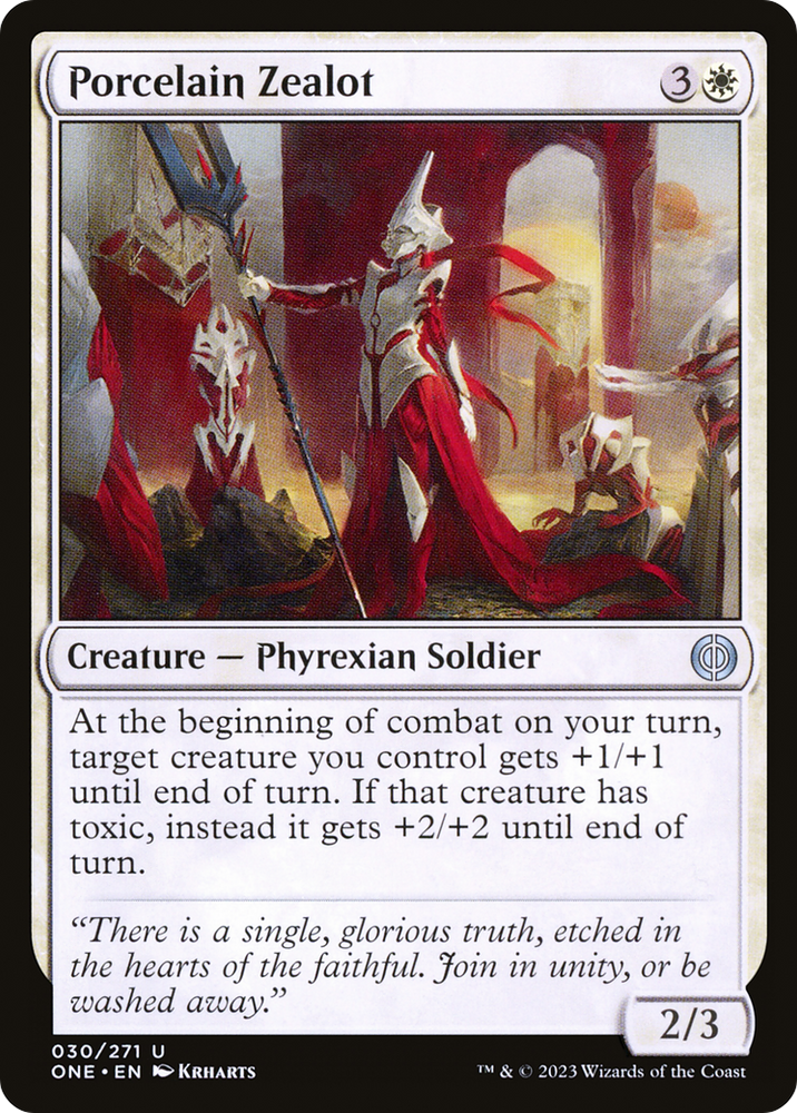 Porcelain Zealot [Phyrexia: All Will Be One] Magic: The Gathering