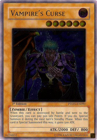Vampire's Curse [PTDN-EN090] Ultimate Rare Yu-Gi-Oh!
