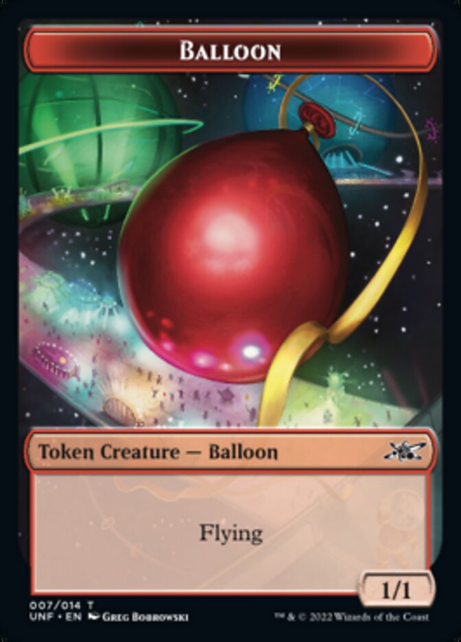 Balloon Token [Unfinity Tokens] Magic: The Gathering
