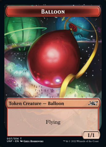 Balloon Token [Unfinity Tokens] Magic: The Gathering