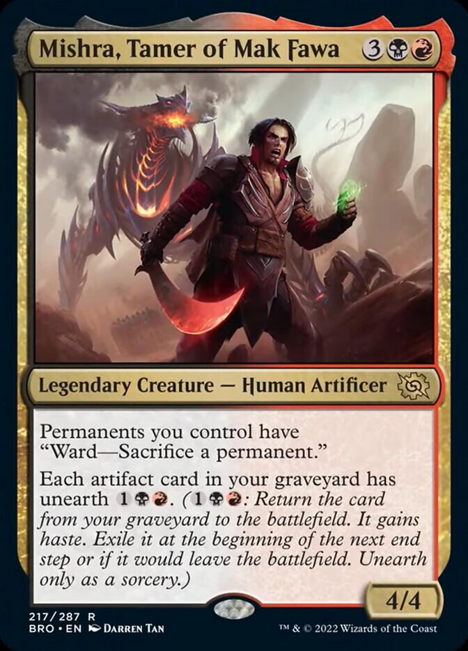 Mishra, Tamer of Mak Fawa [The Brothers' War] Magic: The Gathering