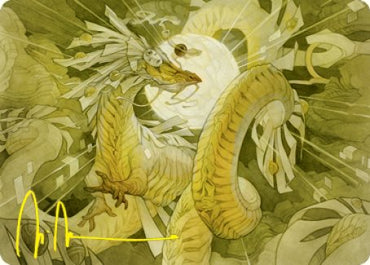 Brilliant Restoration Art Card (Gold-Stamped Signature) [Kamigawa: Neon Dynasty Art Series] Magic: The Gathering