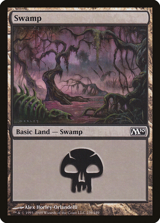 Swamp (239) [Magic 2010] Magic: The Gathering