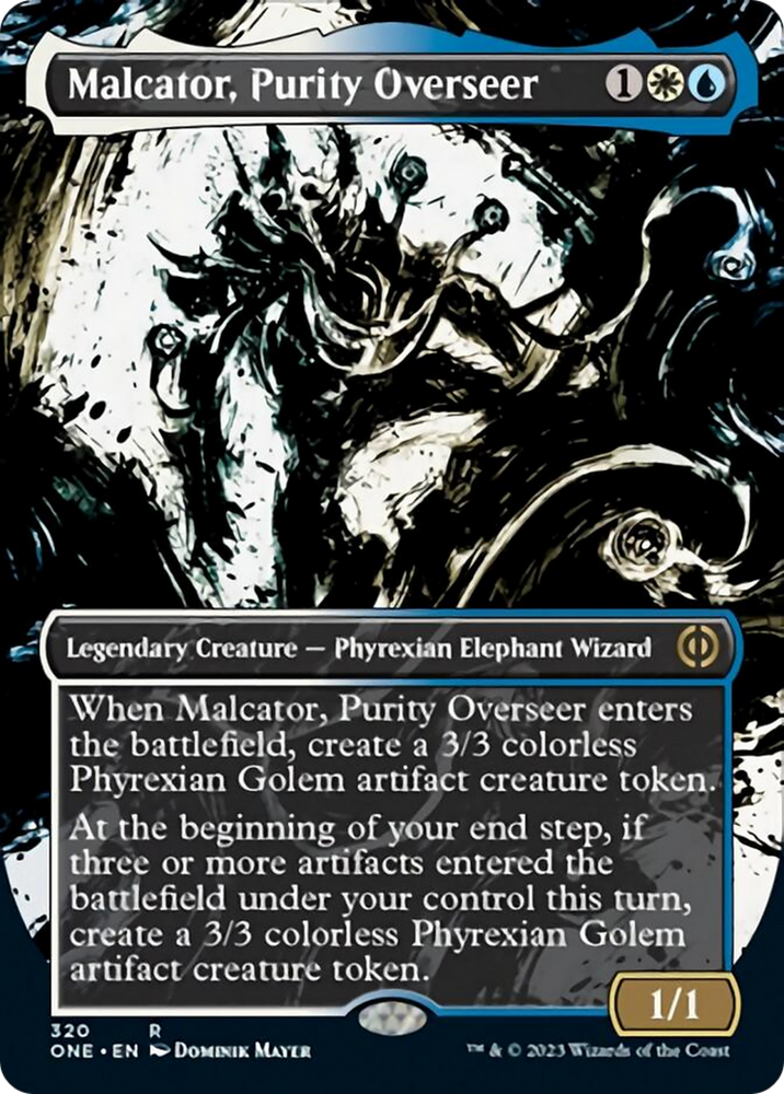 Malcator, Purity Overseer (Borderless Ichor) [Phyrexia: All Will Be One] Magic: The Gathering