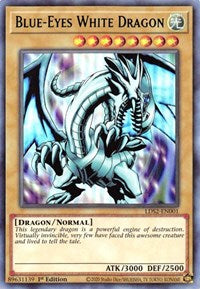 Blue-Eyes White Dragon (Green) [LDS2-EN001] Ultra Rare Yu-Gi-Oh!