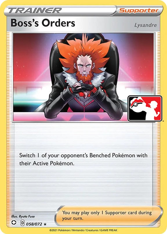 Boss's Orders (058/072) [Prize Pack Series One] Pokémon